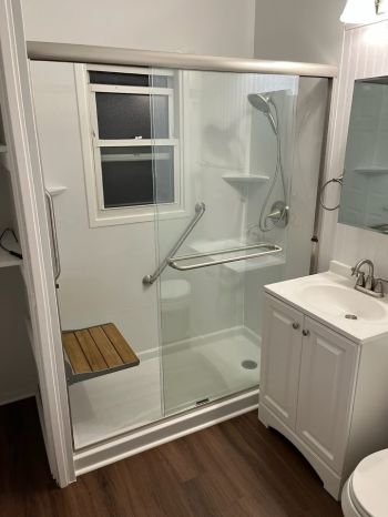 Tub to Walk in Shower Conversion by Maverick Group Inc.